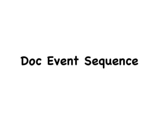 Doc Event Sequence
 