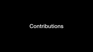 Contributions
 