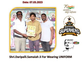 March-2023 PPT Road Safety SuperoHeros