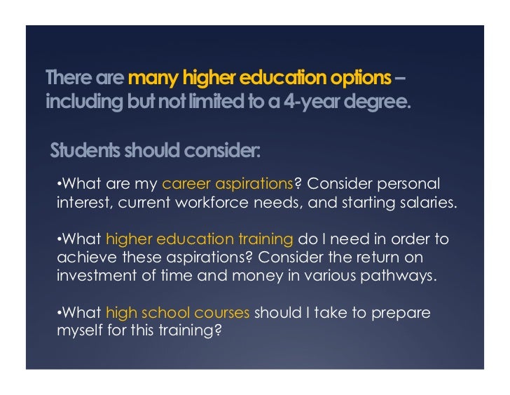 education options after high school