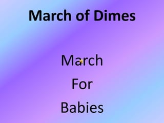 March of Dimes March For  Babies 