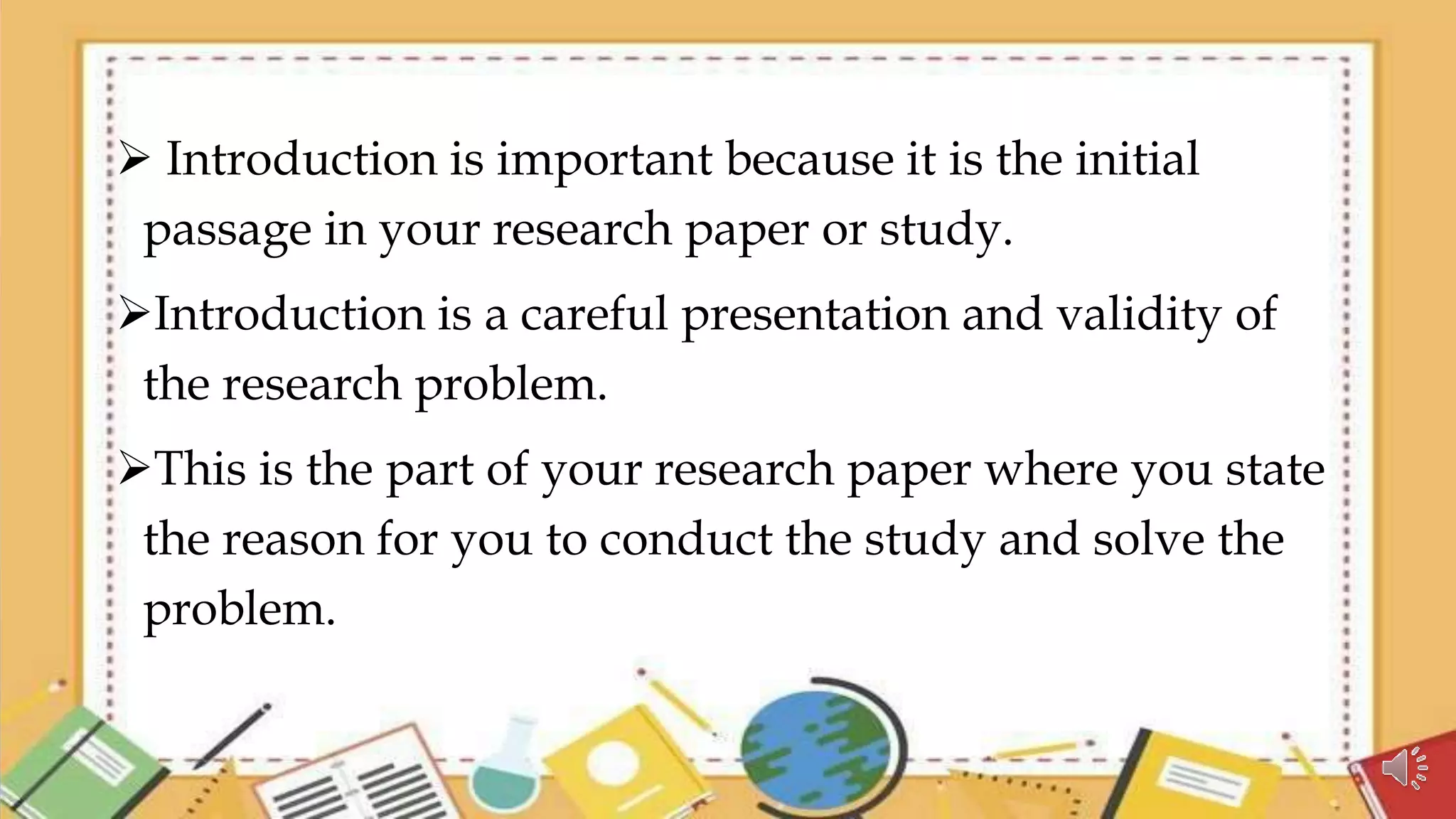 Research Introduction | PPTX | Education