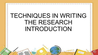 Research Introduction | PPTX