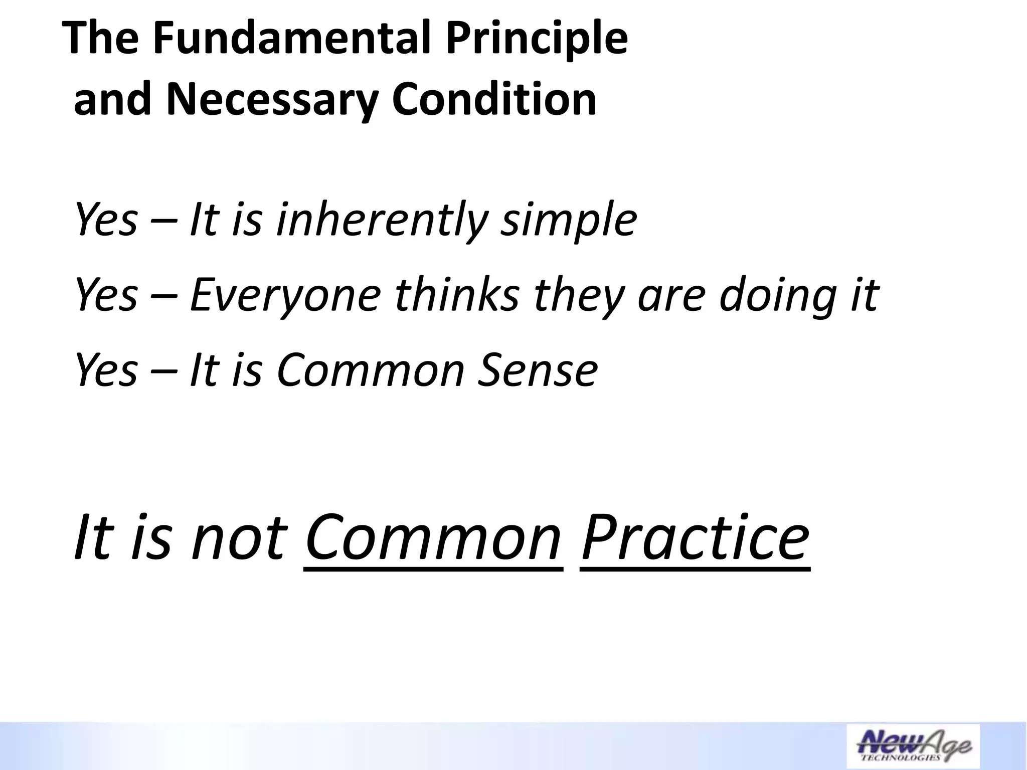 Creating A Necessary Dependence - IT Business Alignment