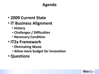 Creating A Necessary Dependence - IT Business Alignment
