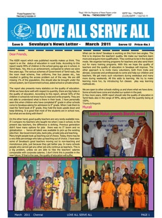 March  2011 Newsletter