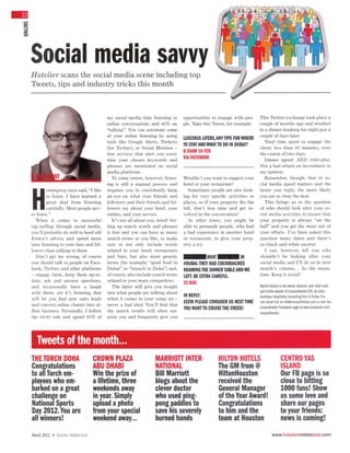 Social Media Savvy - March 2012