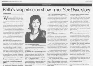 Sex Drive - North And West Melbourne News Mar2012