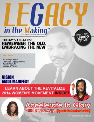 Legacy Magazine March 2014 spring issue final