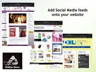 Add Social Media feeds
onto your website

 