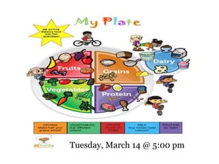 Tuesday, March 14 @ 5:00 pm
 