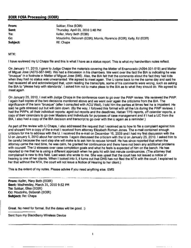 eoir complaints unredacted march 2015 release eoir foia form