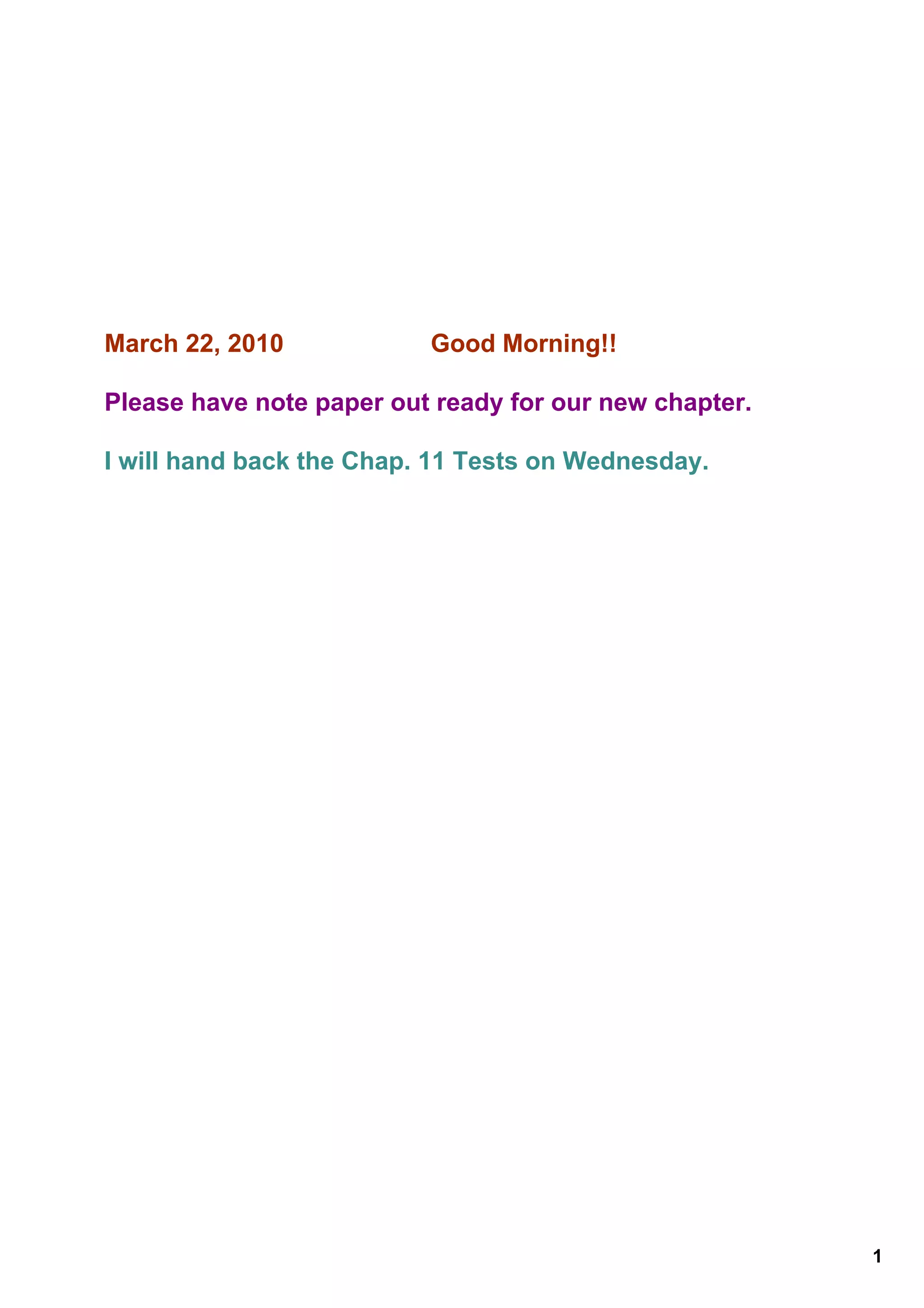 March 22 Notes | PDF