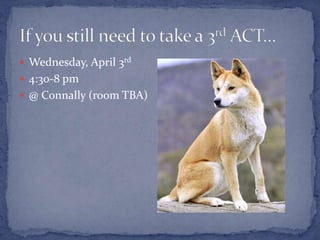  Wednesday, April 3rd
 4:30-8 pm
 @ Connally (room TBA)
 