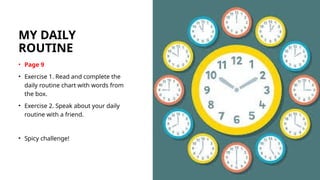 Comprehensive English Learning Activities for Daily Routines and ...