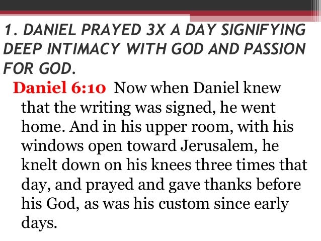 March 5 17 Sunday Service Message Pray Like Daniel To Overcome