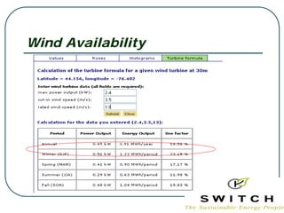 Wind Availability
 