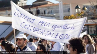 Cartaz da III Marcha Branca da CERCI Portalegre
 