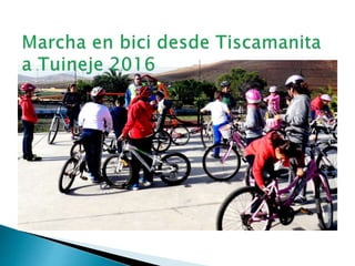 Marcha en bici desde el Ceip Tiscamanita a Tuineje 2016
