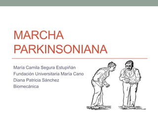 MARCHA
PARKINSONIANA
María Camila Segura Estupiñán
Fundación Universitaria María Cano
Diana Patricia Sánchez
Biomecánica
 