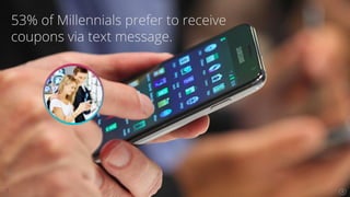 Se7en - Creative Powerpoint Template
53% of Millennials prefer to receive
coupons via text message.
5!
 