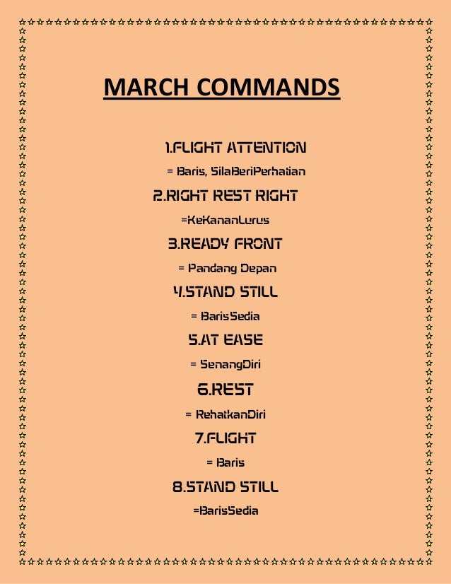 March commands