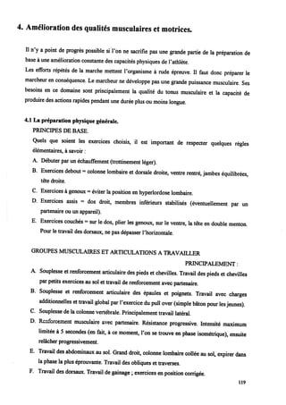 Marche athletique option courses