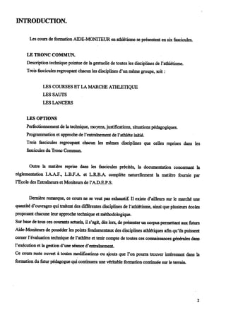 Marche athletique option courses