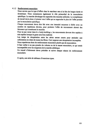 Marche athletique option courses