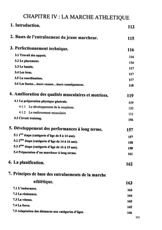 Marche athletique option courses