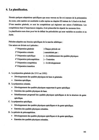 Marche athletique option courses