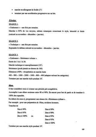 Marche athletique option courses