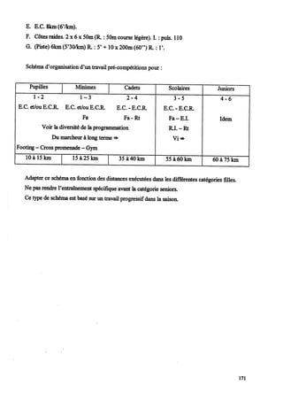 Marche athletique option courses