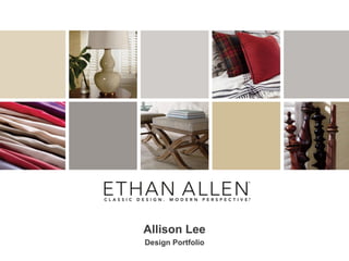 Allison Lee
Design Portfolio
 