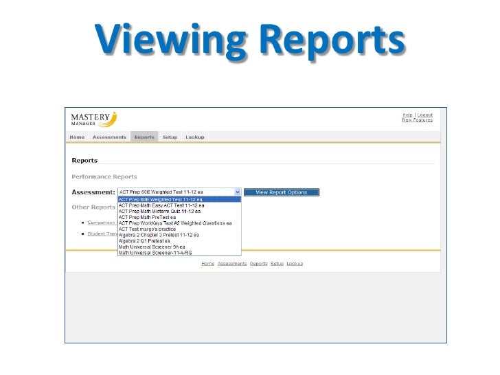 using mastery manager to inform instruction mastery manager