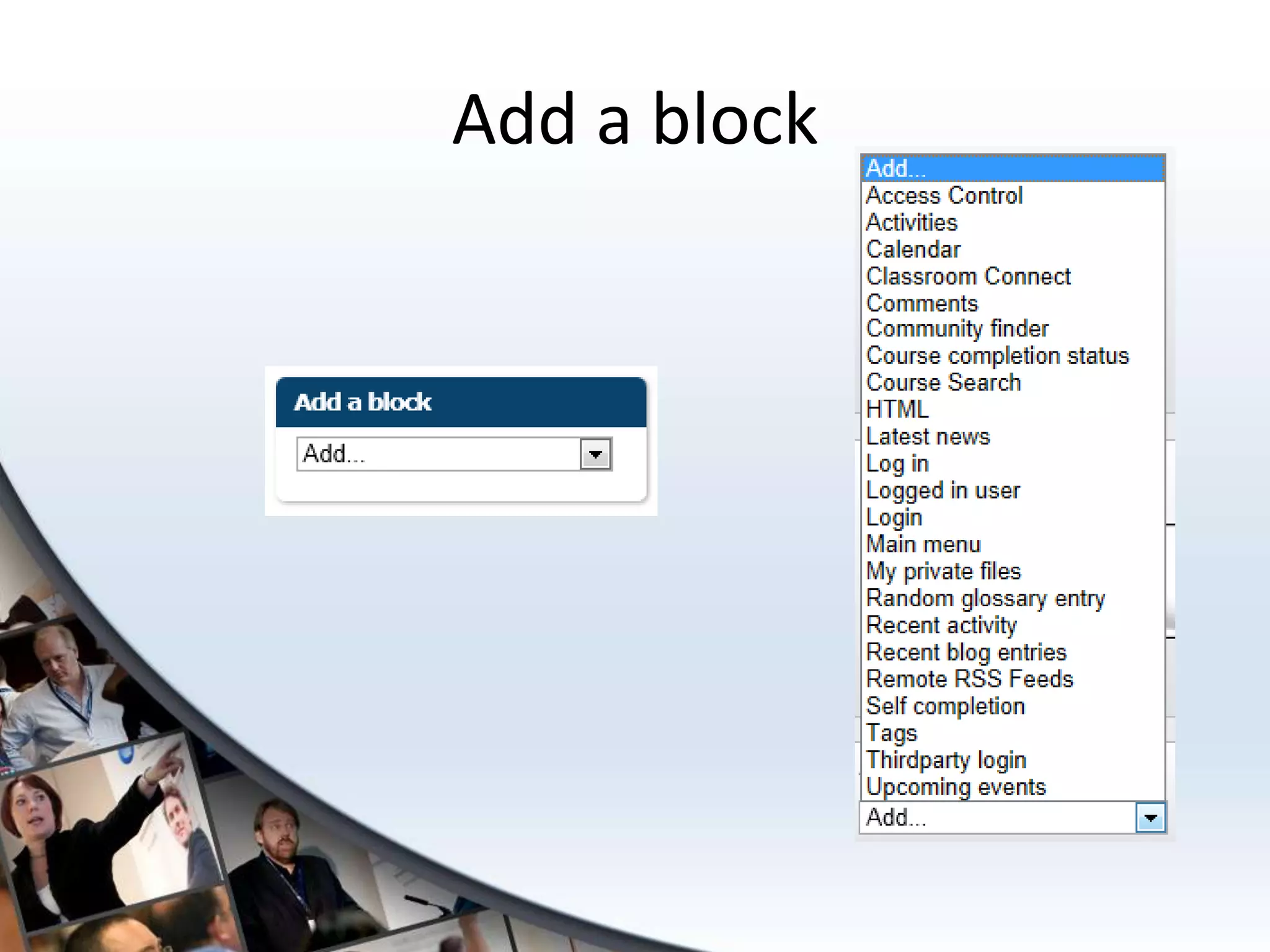 Add a block
 