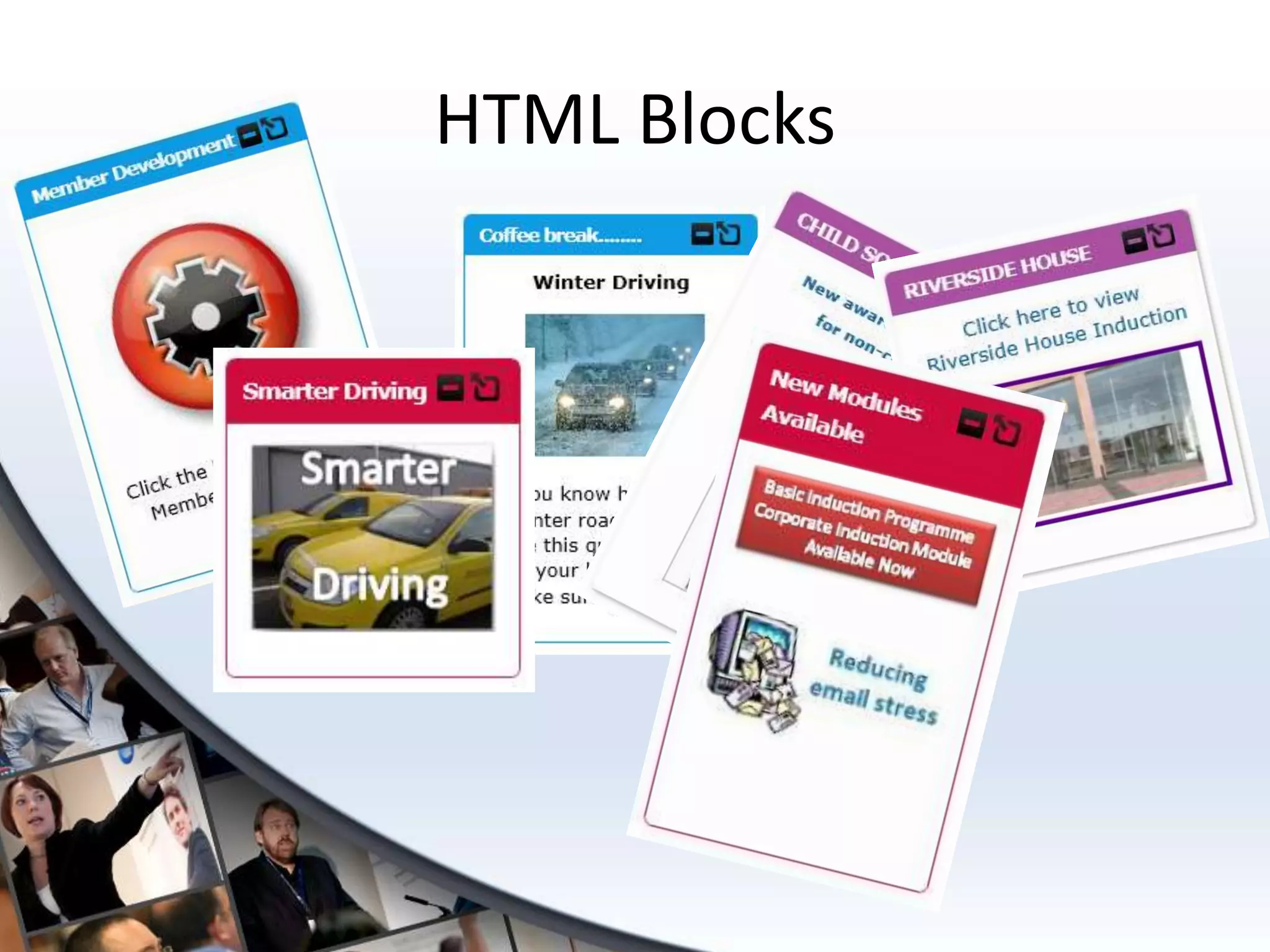 HTML Blocks
 