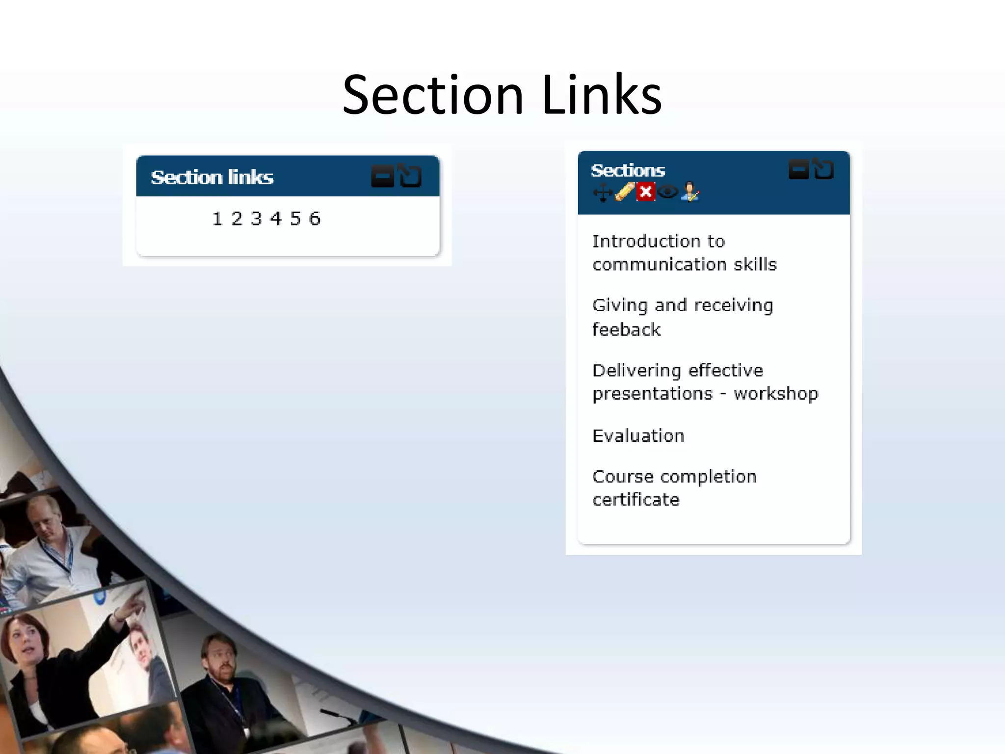 Section Links
 