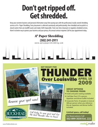 March Metro Mailer featuring Thunder Deals