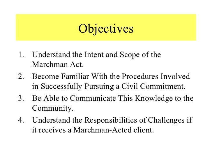 Marchman Act Training