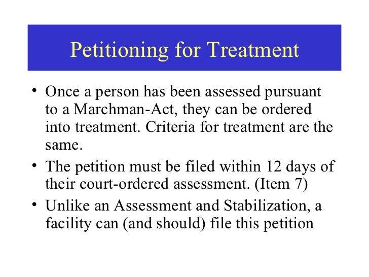 Marchman Act Training