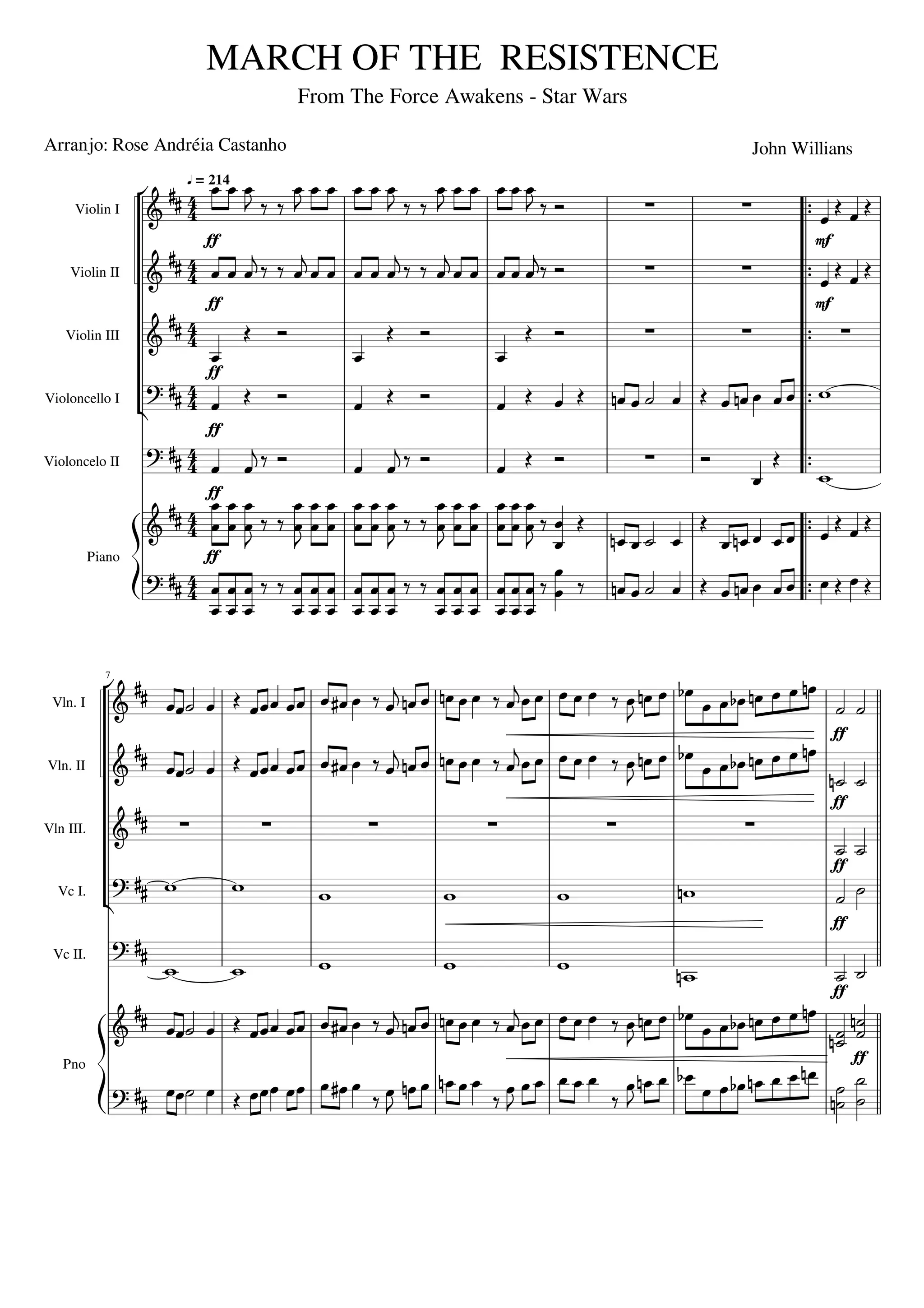 March of Resistence - Star Wars | PDF