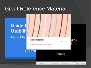 Great Reference Material…
 