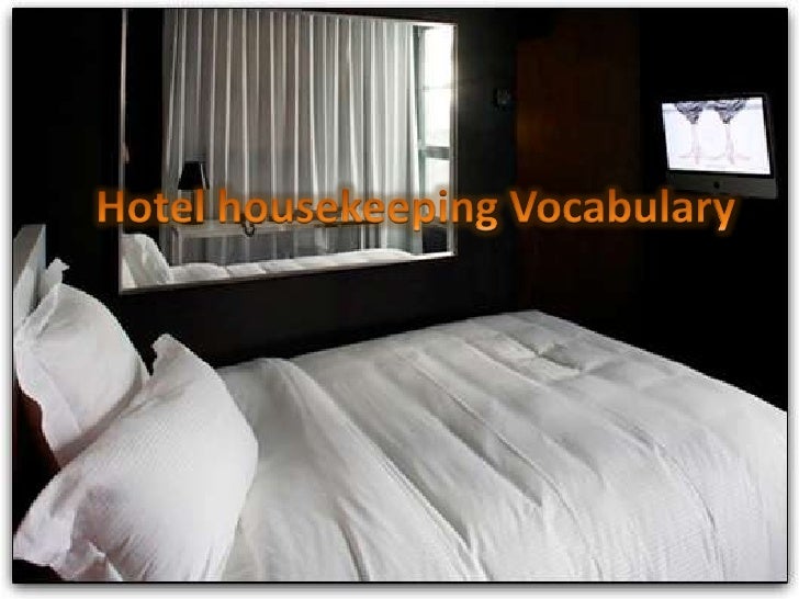 Hotel Housekeeping Vocabulary Márcia & Odília