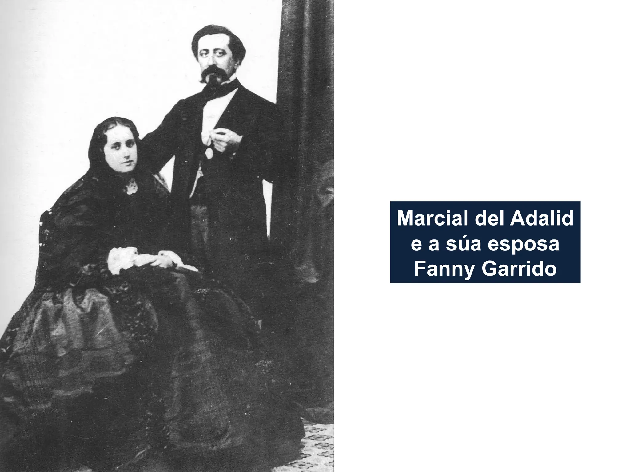 Marcial del Adalid
e a súa esposa
Fanny Garrido
 