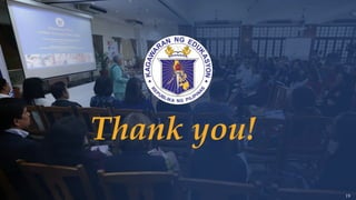DEPARTMENT OF EDUCATION
Thank you!
19
 