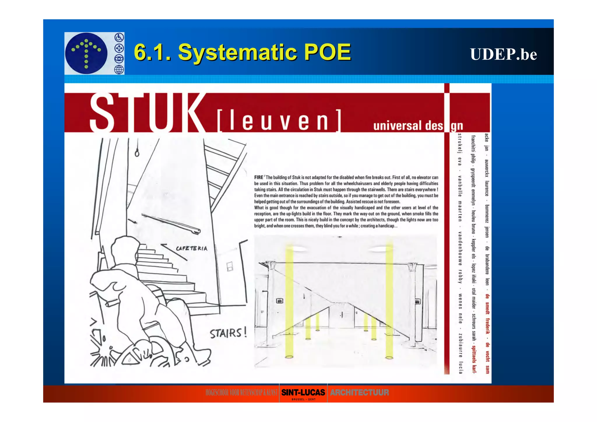 6.1.6.1. SystematicSystematic POEPOE UDEP.be
 