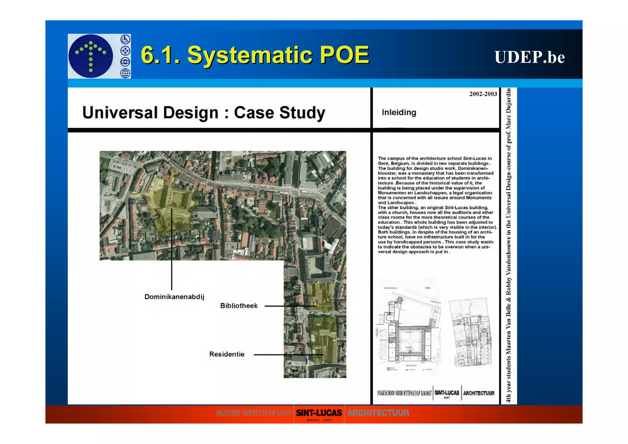 6.1.6.1. SystematicSystematic POEPOE UDEP.be
 