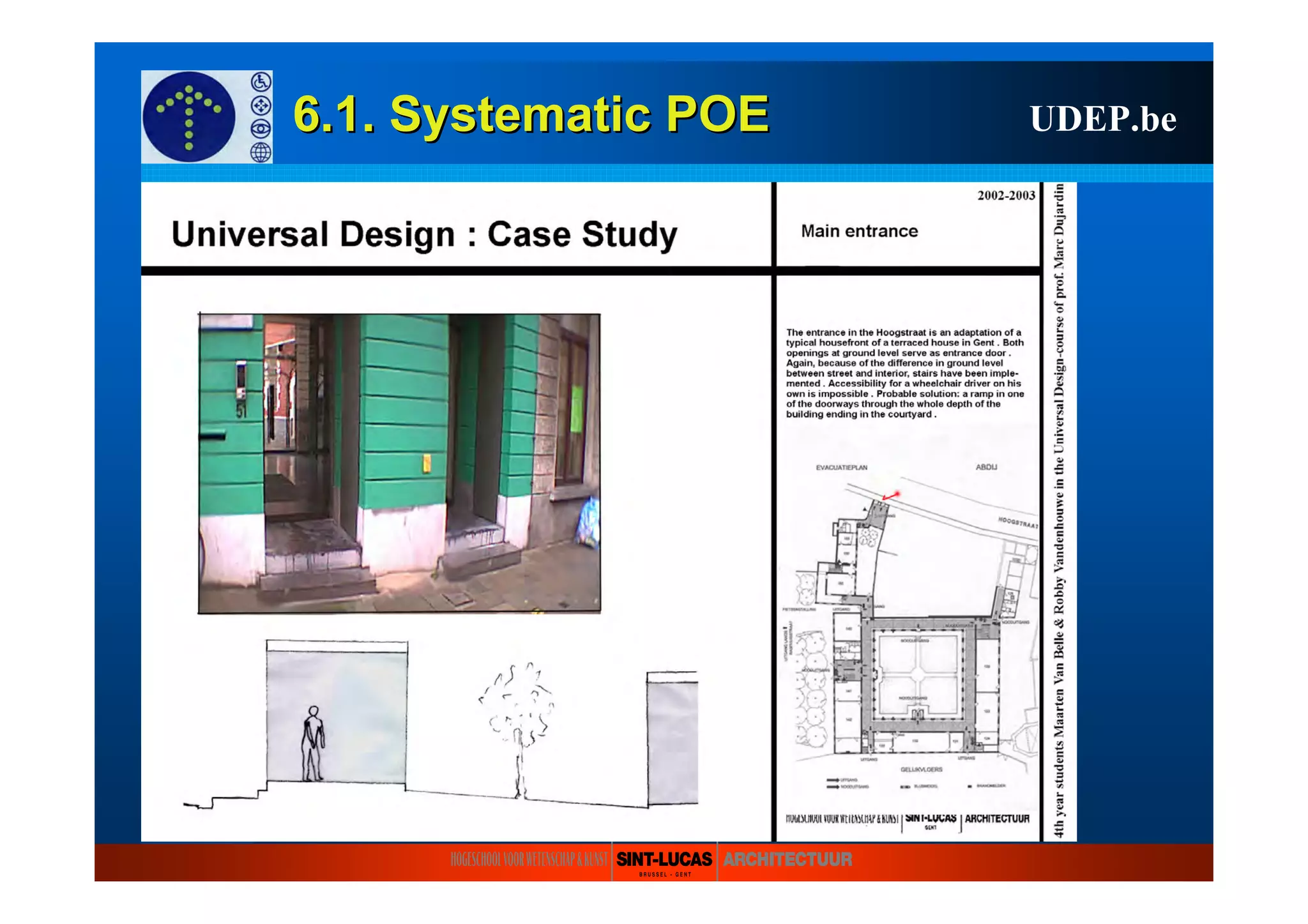 6.1.6.1. SystematicSystematic POEPOE UDEP.be
 