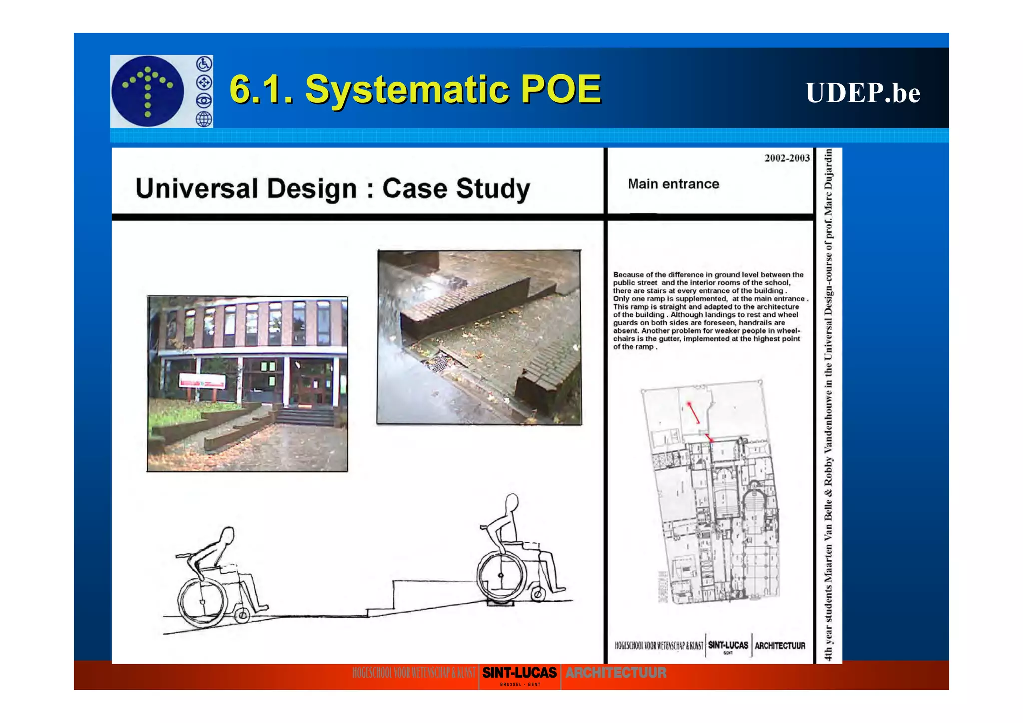 6.1.6.1. SystematicSystematic POEPOE UDEP.be
 